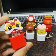 Keyboard Keychain Toy Finger Keyboard Decompression Toy Keycap Decompression Keychain