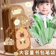 - Portable School Bag Pencil Case Girls 2024 Large Capacity Stationery Junior High Primary Students 