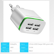 T4G USB Port Charger Adapter /3A 5V Fast Charger Adapter