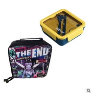 Great Minecraft ender dragon thermal lunch box set for kids