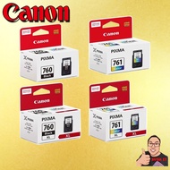 CANON PG-760 BLACK / CL-761 COLOR INK CARTRIDGE 760XL 761XL 760 761 GENUINE INK SYOK IT