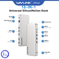 WAVLINK ที่วางจอแสดงผล4K/60Hz อเนกประสงค์พร้อมชิป SM770 USB-C/USB-A เป็น HDMI/พอร์ตอะแดปเตอร์พร้อมระ