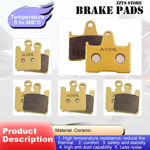 Motorcycle Front & Rear Brake Pads For KAWASAKI GTR1400 GTR 1400 ZZR 1400 ZZR1400 ABS ZG 1400 A8F ZX
