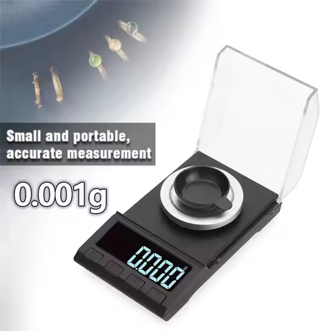 100g/50g/20g/10g 0.001g Precision Digital Scale Portable Mini Jewelry Gold Lab Weight Milligram Scal