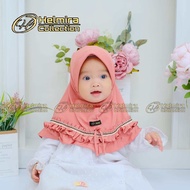Febia - Jilbab / Hijab Anak Shena Picot usia 0-3thn jersey / hijab bayi / jilbab anak /kerudung anak