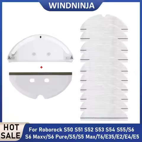 Disposable Mop Cloth Water Tank Mop Cloth Rack For Xiaomi Roborock S50 S53 S54 S55 S5 Max S6 S6 Pure