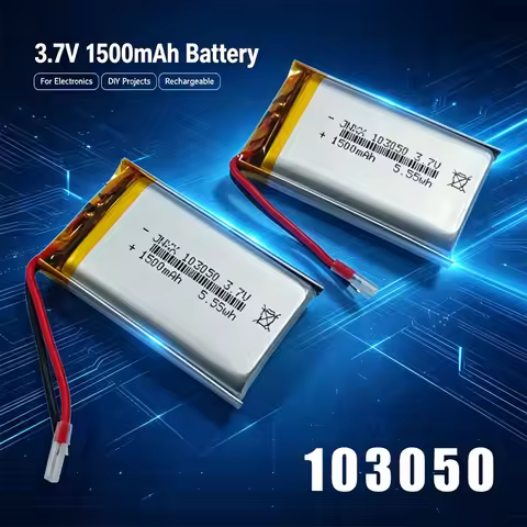 3.7V 1500mAh 103050 Lithium Polymer Rechargeable Battery for Mp3 MP4 GPS PSP DVD Mobile Games PAD E-