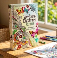 NIV Holy Bible Hardcover: Illustrations to Color and Inspire. Wonders of Creation Holy Bible