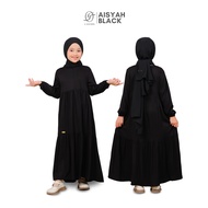 4sisters - Aisyah Black Girls' Gamis