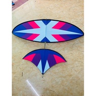 Kite 2m full purple spokes vip tail with fishing rod tip BEAUTIFUL ..? ....33