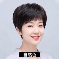 100% Human Hair Wigs For Women Short Wig Hair Modern Style Full Machine Wig Fashion Type For Female 