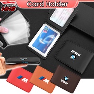 BMW Multi Functional Driver's License Set Mini Slim Wallet Pu Leather Multi Slot Design Card Bag Pro