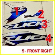 ℡ Honda Click 125i Stock Decals (BLUE ONLY)