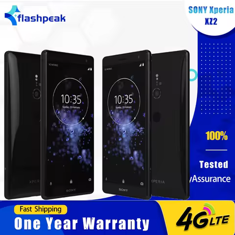 Original Sony Xperia XZ2 H8216 H8266 702SO SO-03K 4G Mobile Phone 4GB RAM 64GB ROM 19MP+5MP 5.7" Oct