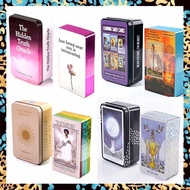 Tin Box Tarot - The Hidden Truth Oracle Card | Portable Size 10.3x6cm | Meaning On the Cards| 54 Car
