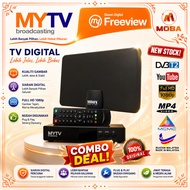 MYTV Original MYTV Dekoder + Antenna Set Decoder Box MBOX DVBT2 HD DTTV Set Top Box Combo Kombo Box 