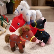 [สงสัย] 2026ปีม้าของเล่นตุ๊กตามาสค็อตเทศกาลสีแดงตรุษจีนม้าของเล่น CNY ตุ๊กตา