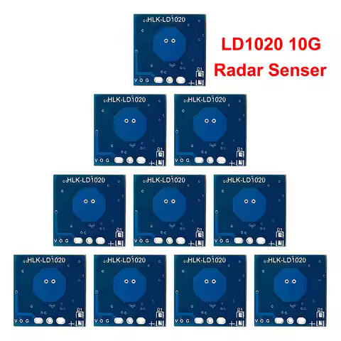 10Pcs 5Pcs 1Pcs LD1020 10G Intelligent Human Microwave Radar Sensing Module Low Power Micro Motion I