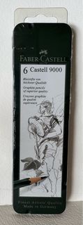 正版 Faber-Castell Castell 9000 Graphite Pencil 輝柏嘉 素描筆 繪畫 6支套裝