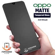 LAYAR Tempered Glass Matte Oppo F1 F1f F1Fw F1s F3 F5 F7 F9 F9 Pro F11 F11 Pro F15 F17 F17 Pro F19 F
