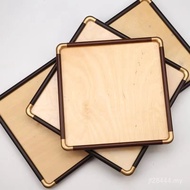 Big Ding Round Corner Frame Cardboard Calligraphy Picture Frame Solid Wood Empty Frame Size Installa