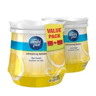 Ambi Pur Room Fresh Lemon Gel 180g x 2 (Exp 03/2026)