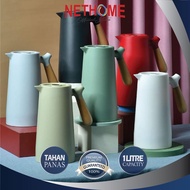 Nordic Insulation Kettle 1 Litre Thermos Jug Bekas Air Tahan Panas Glass Liner Hot Water Bottle Pot 