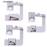 [shinelight] 3Pcs/set Domestic Sewing Machine Foot Presser Rolled Hem Feet for Brother Singer [new]