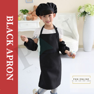 Full Kids Apron Set  Children Appron Chef Hat Art Drawing Topi Epron Kitchen Painting Baking Cooking