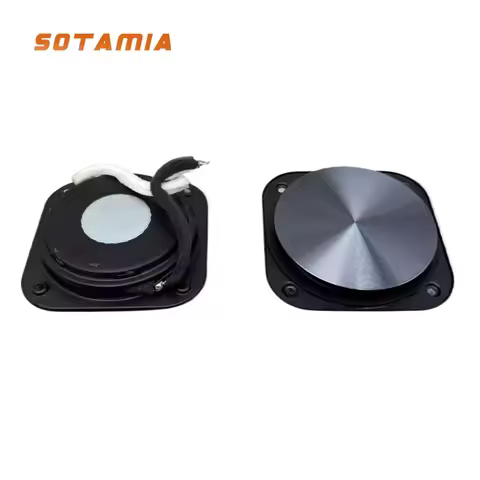 SOTAMIA 2PCS 3 Inch Subwoofer Subwoofer Speaker 4 Ohm 12.5 Watt Brushed Basin Waterproof Large Neody