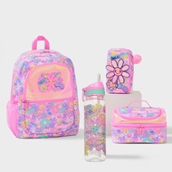 Australia smiggle Pink Sunflower Meal Bag Pencil Case Water Bottle Large Size School Bag
