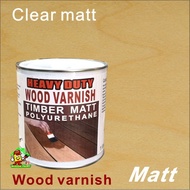 CLEAR MATT ?HEAVY DUTY? 1L ( MATT TIMBER VARNISH POLYURETHANE ) Wood Paint Varnish Wood Shellac Syel