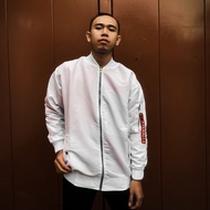 PTR Jaket Bomber Valhalla Team Tokyo Revengers Putih TERLARIS