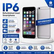 IP6 Refurbished Used Smartphone 16GB 32GB 64GB 128GB Second Hand Phone Malaysia Delivery COD Install