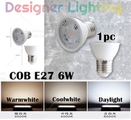 [1pc 6w] E27 LED Bulb Designer Lighting LED Globe Bulb COB Bulb Daylight Coolwhite Warmwhite Mentol 