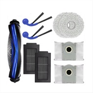 9Pcs Spare Parts for Ecovacs Deebot T30C Omni & T30C Pro Omni Vacuum Cleaner Main Brush Mop Pads Dus