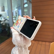 For Xiaomi Mix Flip MixFlip Mix Flip2 Case Cute Cartoon Crayon Shin Chan PC Leather Hard Flip Phone 