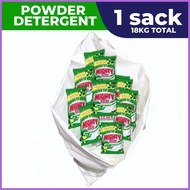 ✑ ◈ ◇ Mighty Clean Powder Detergent Calamansi Industrial Size - Powder (green) - 1 SACK 18KG