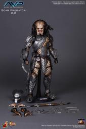 【多金魚】全新 Hot Toys 1/6 MMS190 異形   Scar Predator 終極戰士 刀疤 