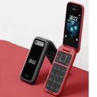 โทรศัพท์มือถือแบบฝาพับ2G ของแท้สำหรับ Nokia 2660หน่วยความจำสนับสนุนการ์ด FM โทรศัพท์มือถือบลูทูธทั้งชุด