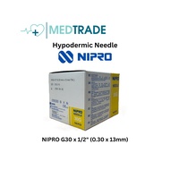 NIPRO Needle G30 x 1/2 (0.30 x 13mm)