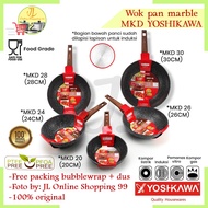 Mkd series non-stick marble wok pan / induction electric pan / yoshikawa pan