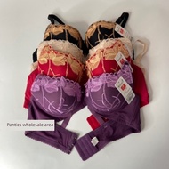 bra span tebal push up bra Seluar dalam bersulam bra cincin keluli berbentuk cawan Betty