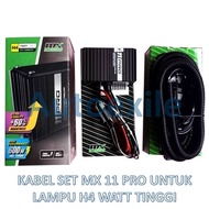 MX 11 PRO Relay Cable Set for H4 100/90W 130/90W High Watt Lamp