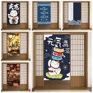 Japanese StyleNoren Door Curtain Cat Wave Izakaya Dining Room Entrance Partition Curtain Kitchen Res