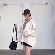 Áo khoác sơ mi nữ, áo khoác chống nắng nữ kiểu dáng cánh dơi chất kaki