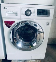 洗衣機 LG 樂金 前置式洗衣乾衣機 (8kg/5kg, 1400轉/分鐘) WF-CT1408MW 變頻 二手電器 #清倉大減價 #最新款 #貨到付款 可櫃底/嵌入式安裝