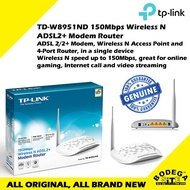 TD-W8951ND 150Mbps Wireless N ADSL2+ Modem Router ADSL 2/2+ Modem, Wireless N Access Point and 4-Por