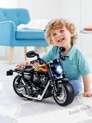 【hot sale】◆☍◇ D28 Alloy motorcycle children 1 to 3 years old educational motorcycle inertia baby toy car 2 little girls boys 4 toys