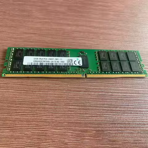Stable Performance High Reliability 1PCS RAM 32G 32GB 2Rx4 DDR4 PC4-2400T ECC Server Memory HMA84GR7